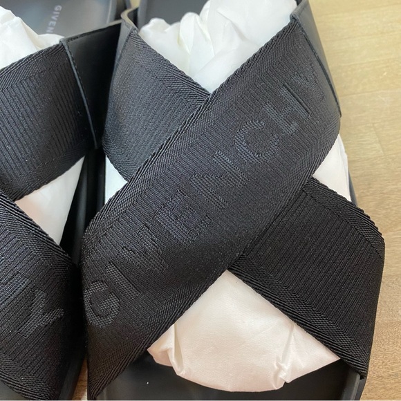 GIVENCHY G Plage Sandals Black Slides NEW In Box Sz 41 - Picture 4 of 7